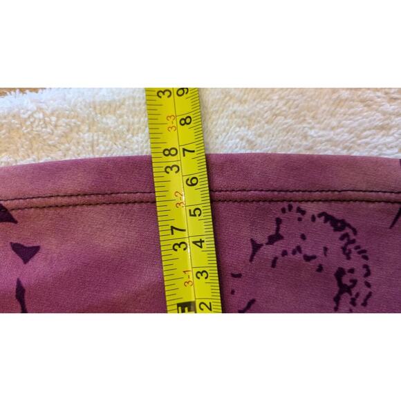 CAbi Purple Floral 3/4 Sleeve Ruched Knee Length Dress, Small  Flowy Lightweight - Picture 4 of 6